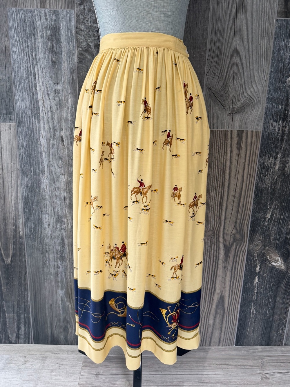 Rare Vintage Polo Ralph Lauren Fox Hunt Skirt